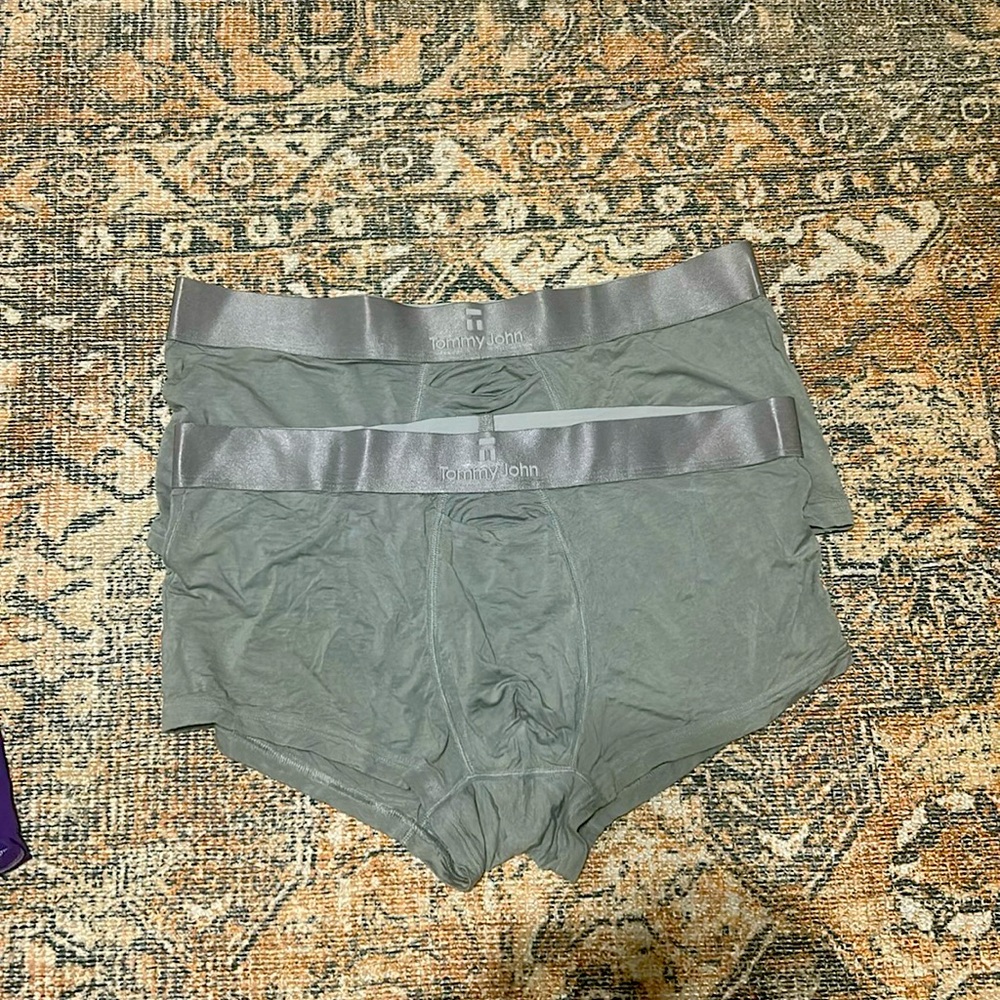 2pair xl Tommy John boxer briefs gray $20